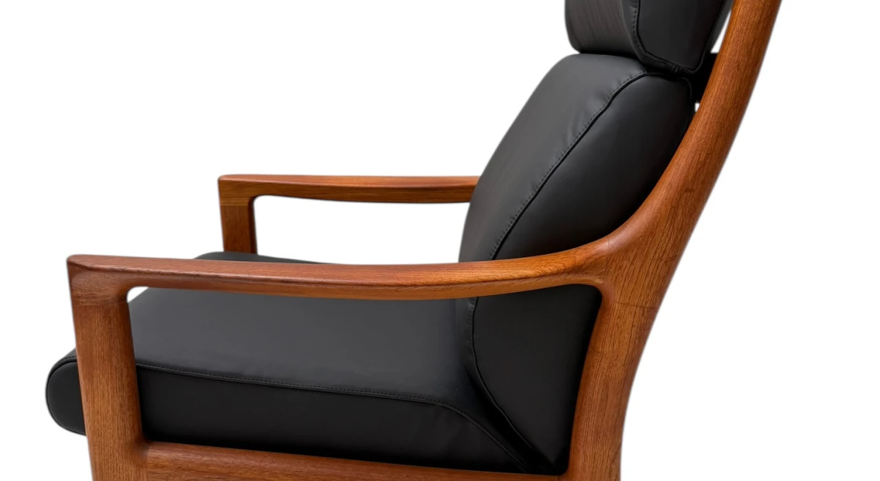 Mid-Century Modern Chairs and Hocker by Johannes Andersen for Silkeborg, 1960s